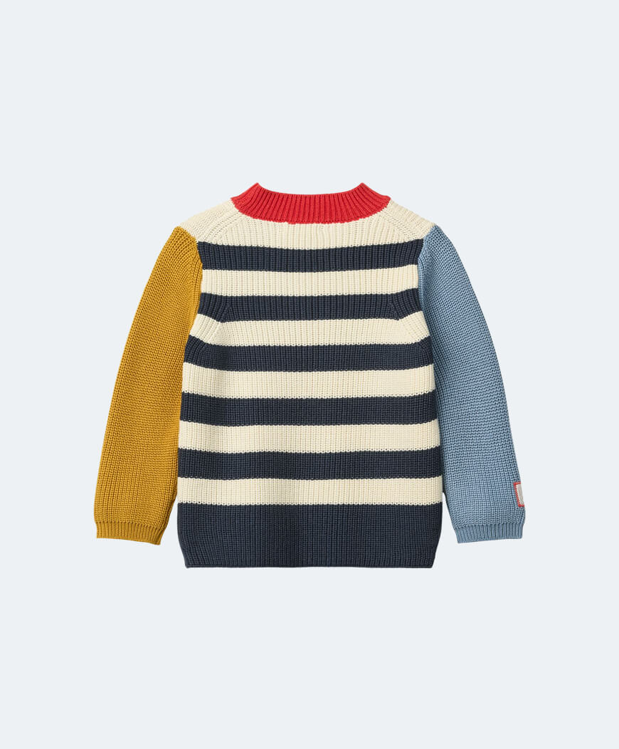 Cotton knit jumper yuzy multi mix