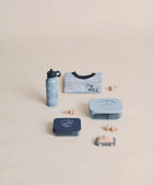 Printed sweatshirt race cars beach blue