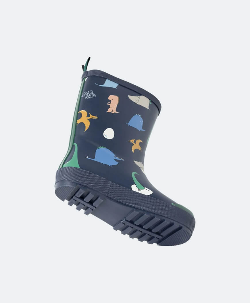 Rain boots dino roar classic navy
