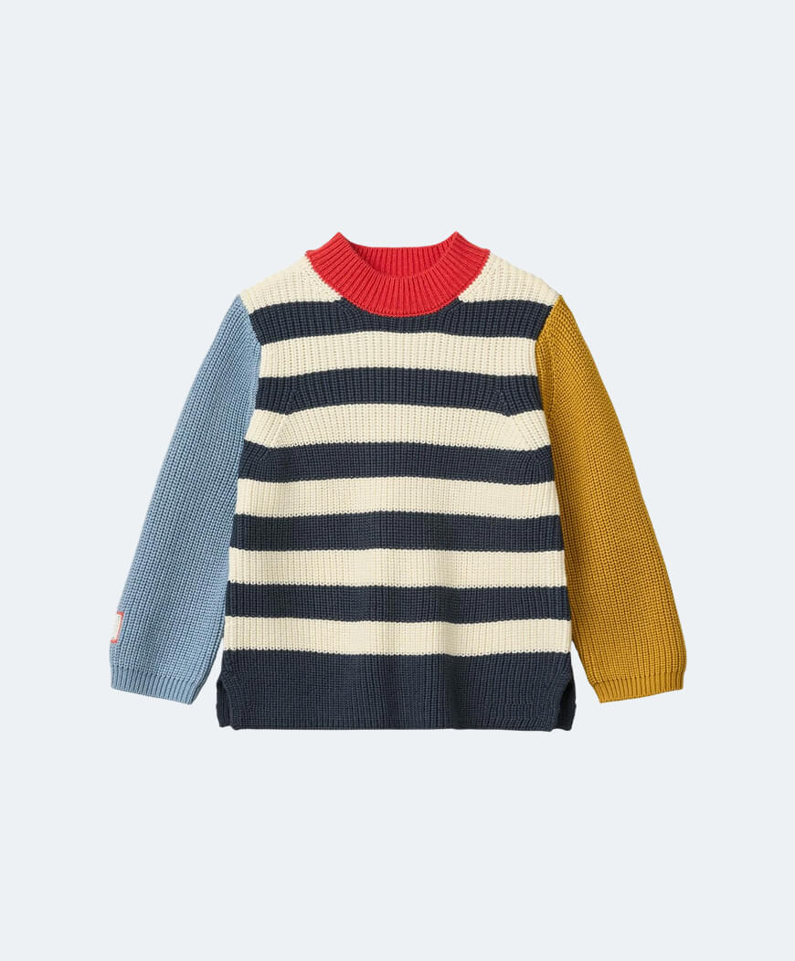 Cotton knit jumper yuzy multi mix