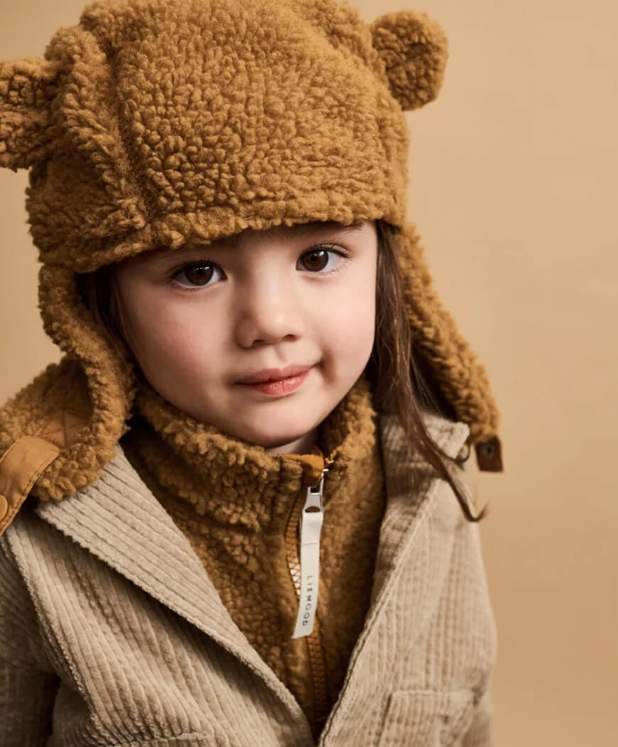 Pile hat golden caramel
